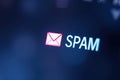 Pixel cursor, icon - direct spam visual Royalty Free Stock Photo